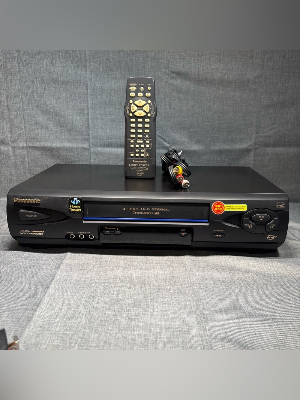 Panasonic Blue Line PV-V4612 VHS VCR Omnivision Player Recorder W/Remote TESTED!